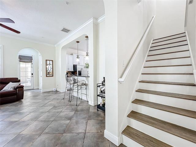Stairs & Looking into Family Room