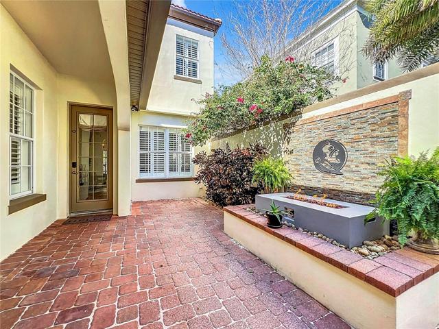 Walled in Patio/Lanai with Brick Pavers
