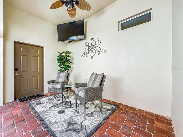 Door to Garages in Covered Lanai