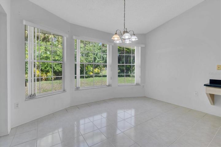 Large kitchen nook with conservation views