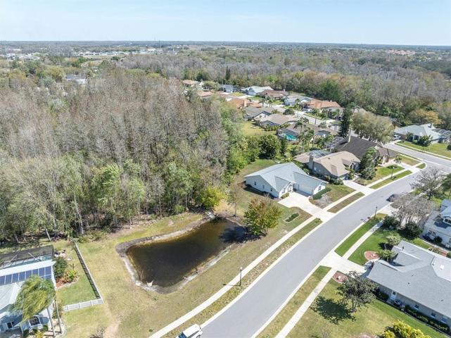 Aerial - pond/conservation views
