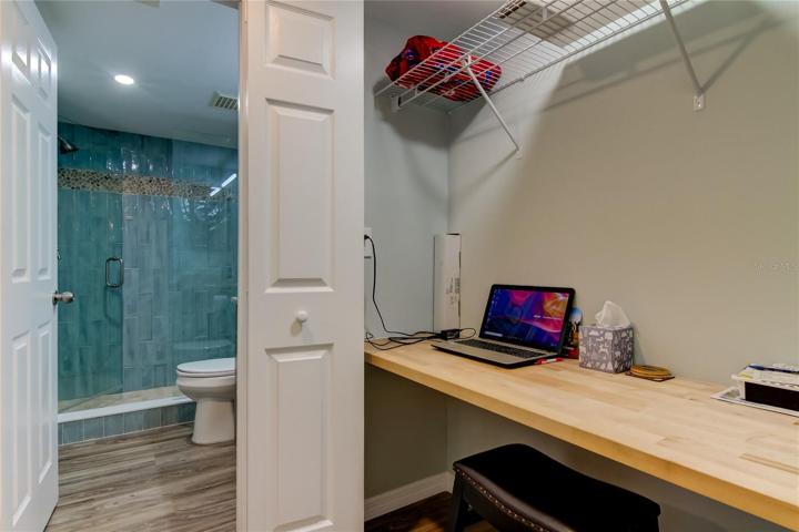 Closet with Work Bench