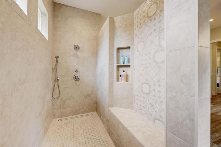 Customized Stand up Shower with bench