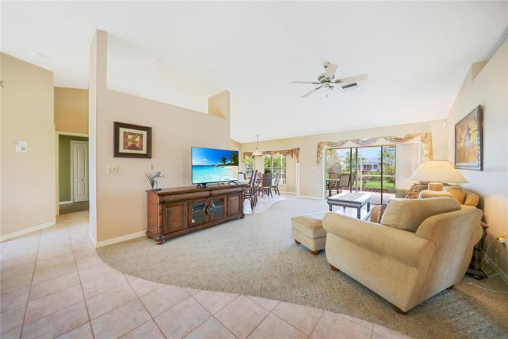 Living room and breakfast nook