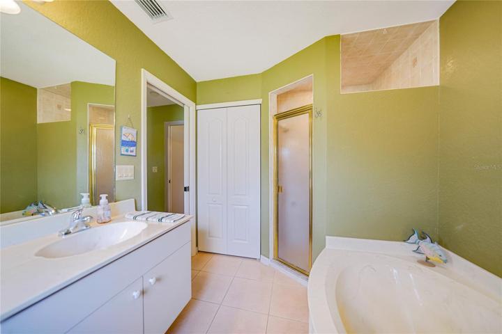 Master bath - walk in tub