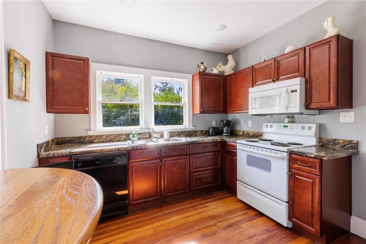 Apt 3 renovated kitchen with eating space