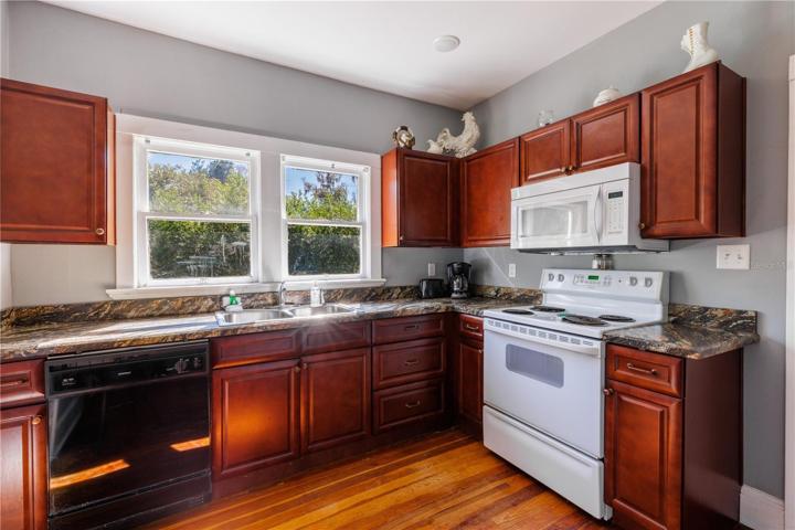 Apt 3 renovated kitchen with window