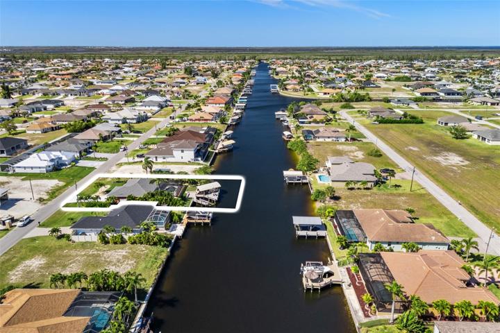 Looking west down the Bonefish - property highlighted