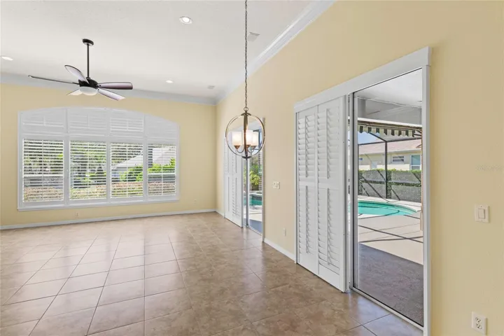Family Room also opens to Lanai and Pool