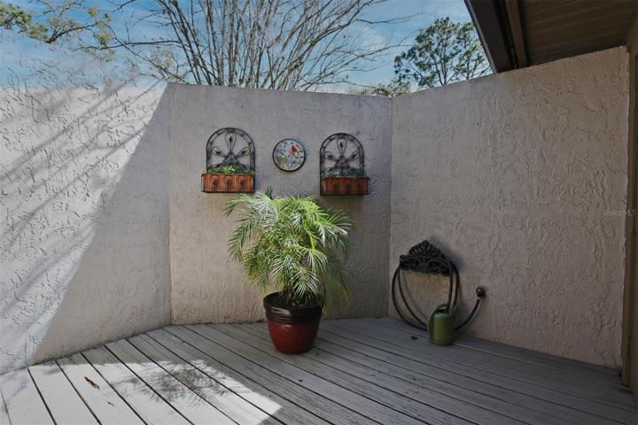 Private Outdoor Atrium Outside of Master Bedroom and Bonus Room
