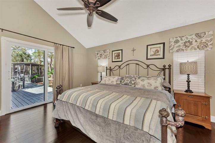 Easy access to the backyard oasis, and the hot tub is just around the corner!