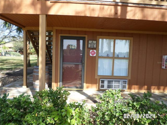 Entry to unit with cabana door