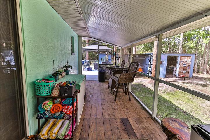 Rear Screened porch