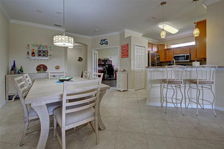 The open dining area and kitchen makes entertaining a breeze.