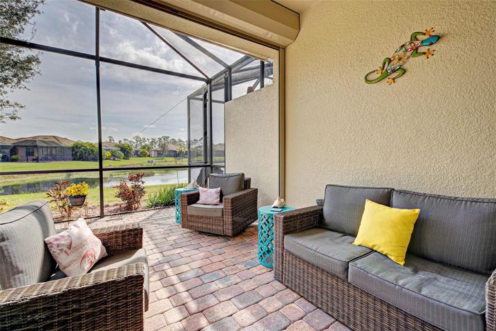 The Lanai has roll down hurricane shutters.