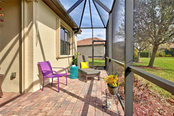 Large lanai covers the back of the home.