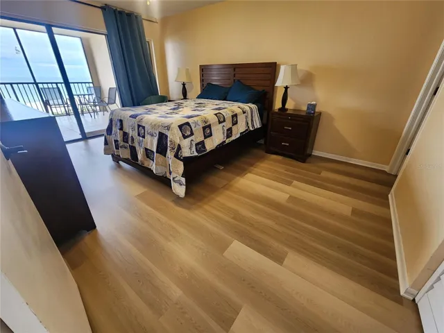 Balcony access from the bedroom and living room