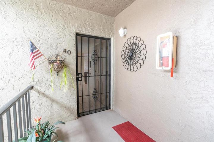 Front door access to condo
