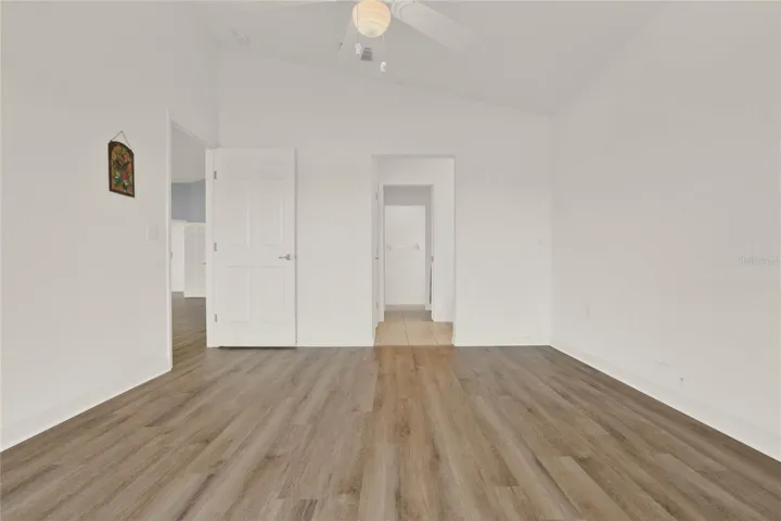 Master Bedroom features a Large Walk in Closet