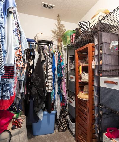 Owners walk-in closet