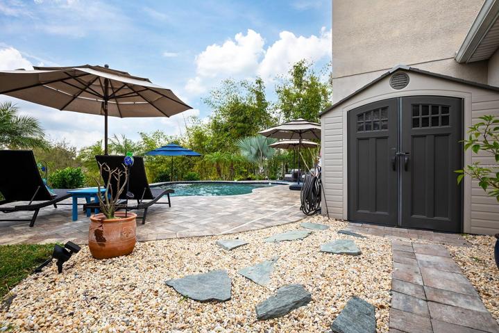 Shed comes included!