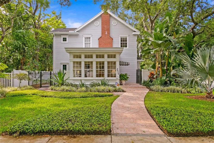 Beautifully Landscaped Front Yard