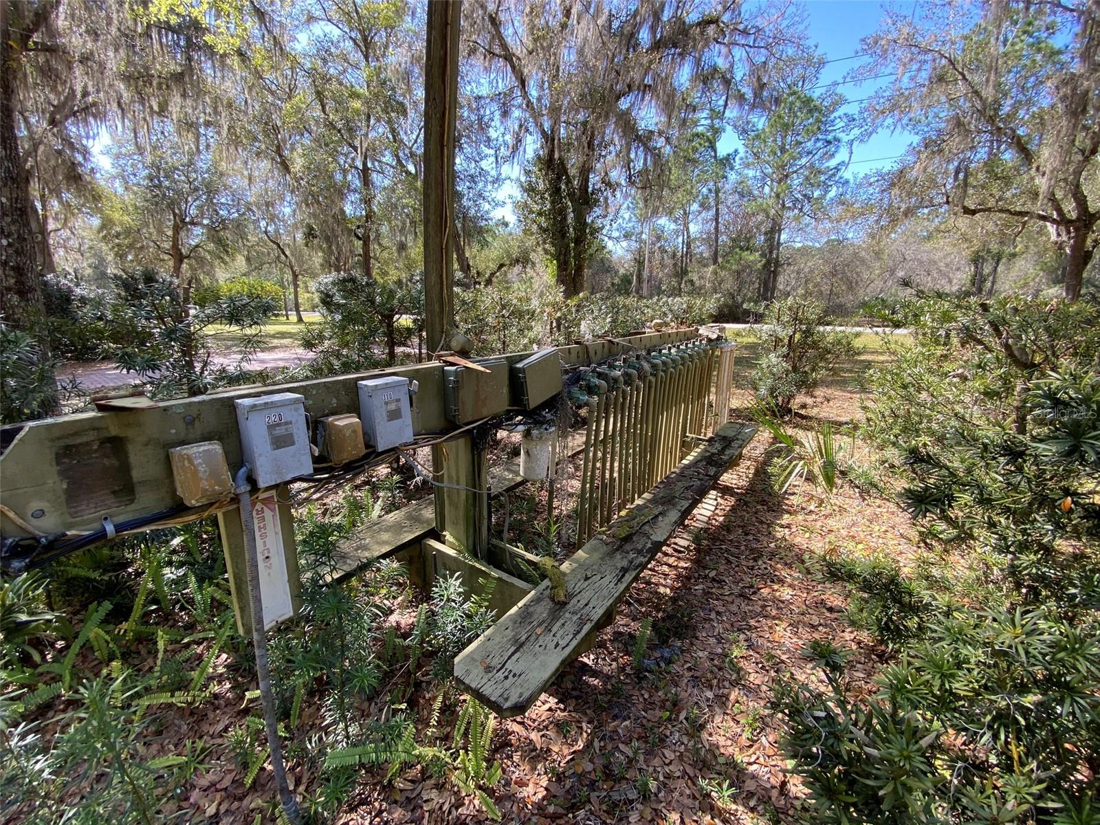 Irrigation system has not been operated in many years.