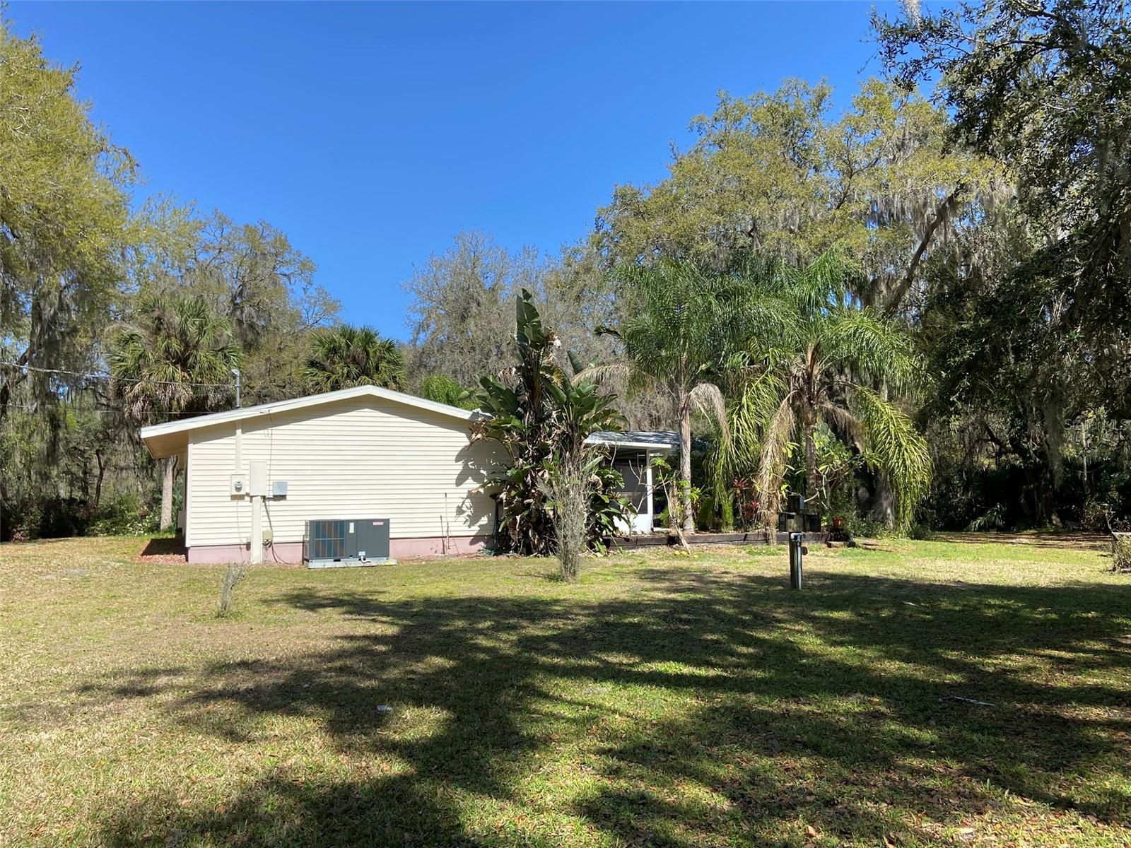South side of home