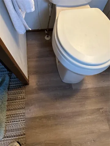 Jack and Jill bathroom- brand new flooring