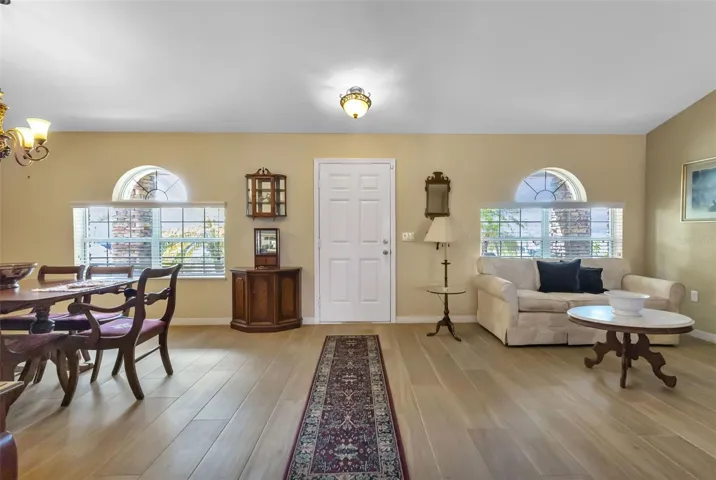Dining room, Entryway and Living Room