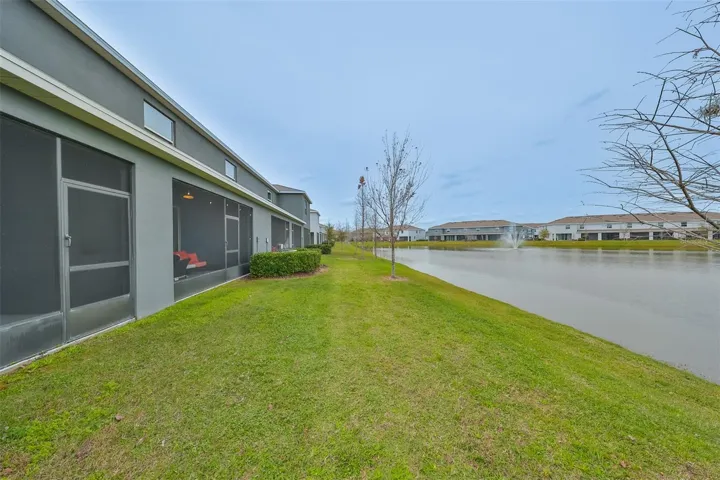 View of the community backyard areas.