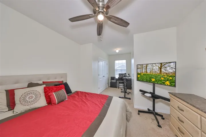 Bedroom 2 has wonderful space for toys, exercise equipment, office or gaming equipment.