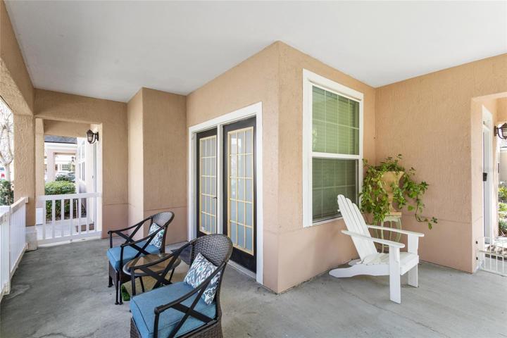 Wrap around patio
