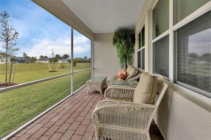 Screened lanai