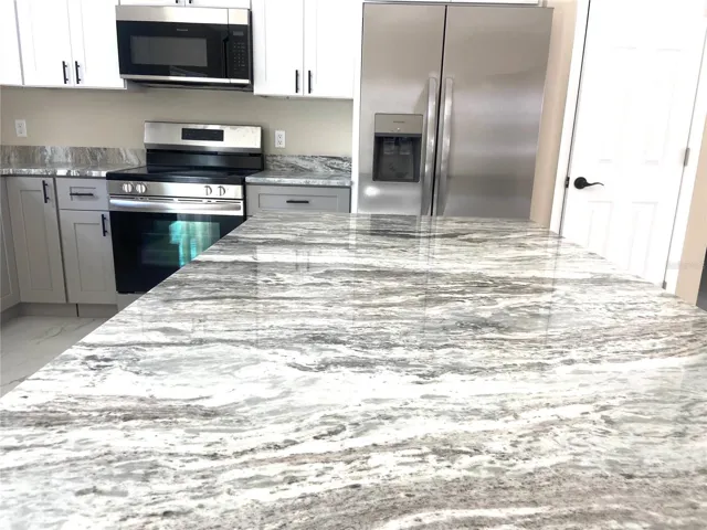 granite top island