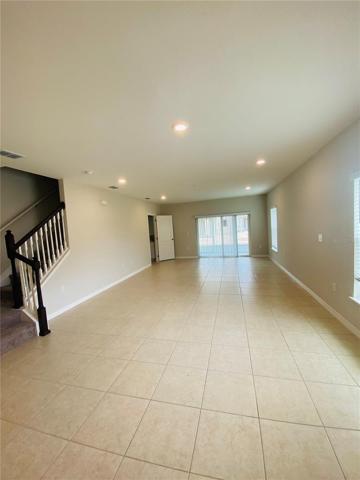 Living room and dining room view