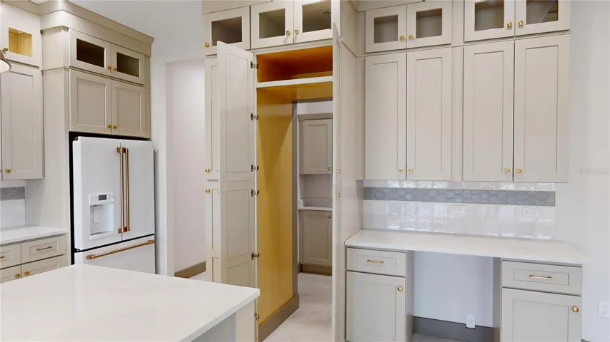 View of concealed walk-in pantry