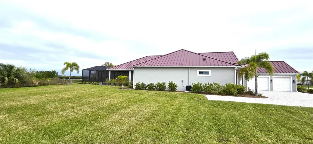 Left side of residence