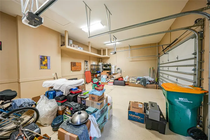 Attached 3 car garage