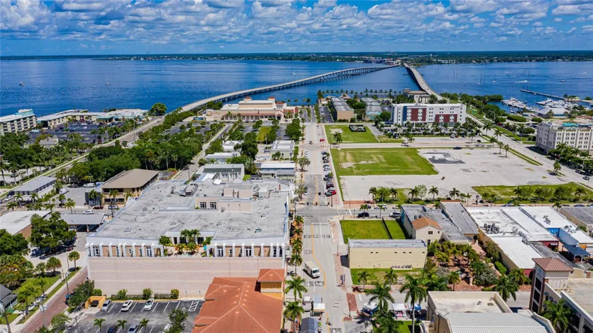 Downtown Punta Gorda, looking north towards Port Charlotte.