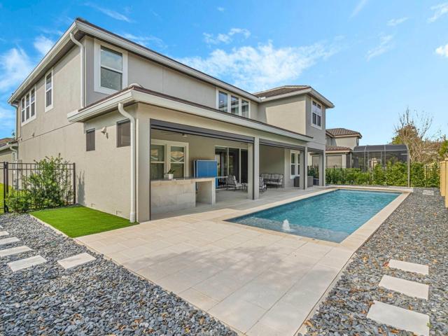 Inground Pool 40'x10' with water features