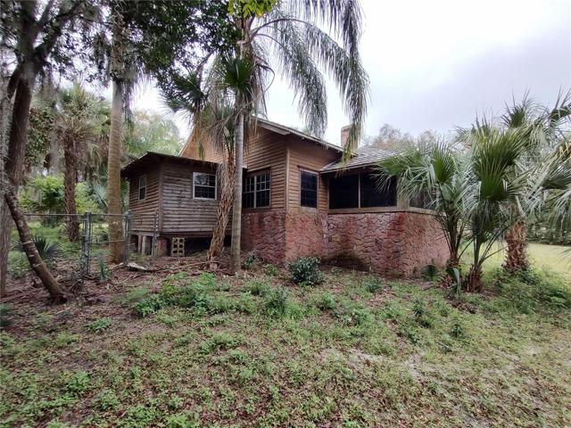 Left side of house