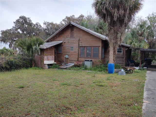 Right side of house