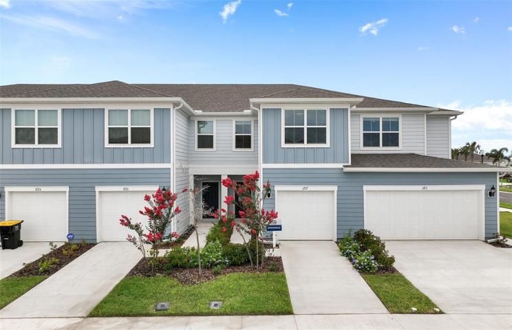 Townhomes Exterior Design. Artistic rendering for this new construction home. Pictures are for illustrative purposes only. Elevations, colors and options may vary.