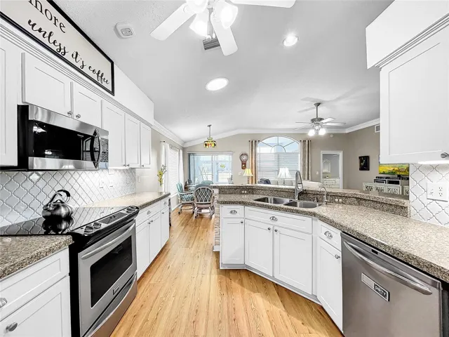Spacious granite counter space