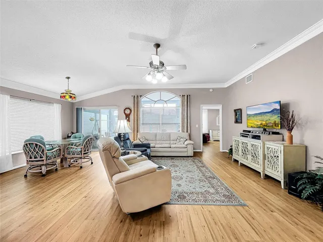 Great room is spacious with open floor plan