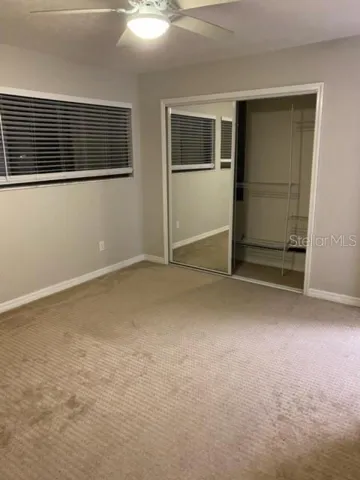 Large bedroom with windows