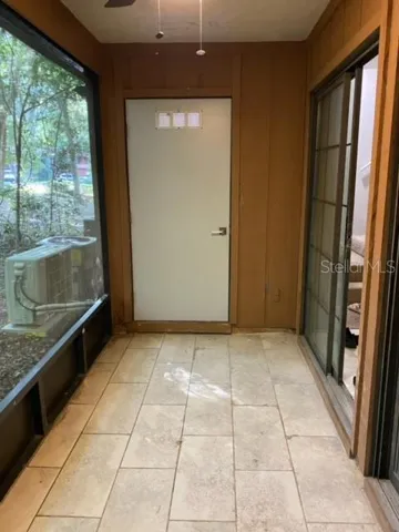 Open porch with porcelain tiles