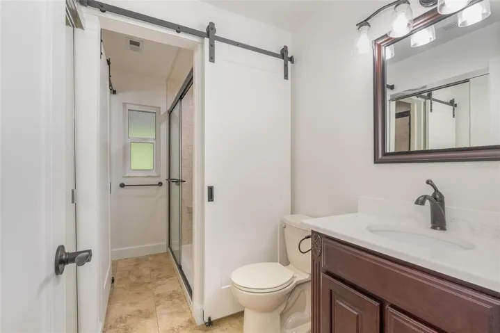 Guest side of bath