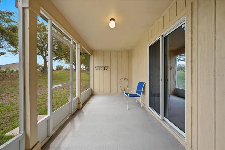 Rear screened covered lanai